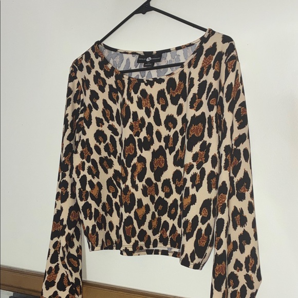 Ashley Stewart Leopard Print Blouse - Black and Brown - Picture 6 of 6